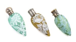 cameo glass perfume bottles