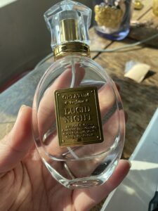 perfume bottle flint glass