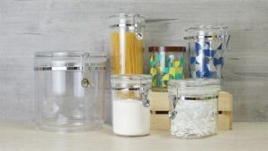 Flip top jars