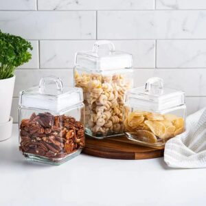 square glass canisters