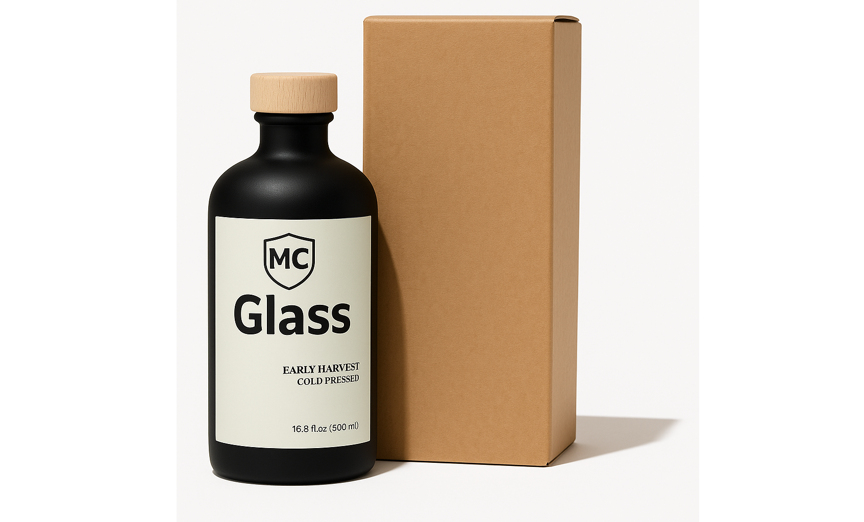 black oil bottle gift box