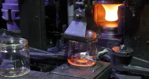 Glass jar manufacturer production line making custom glass jars