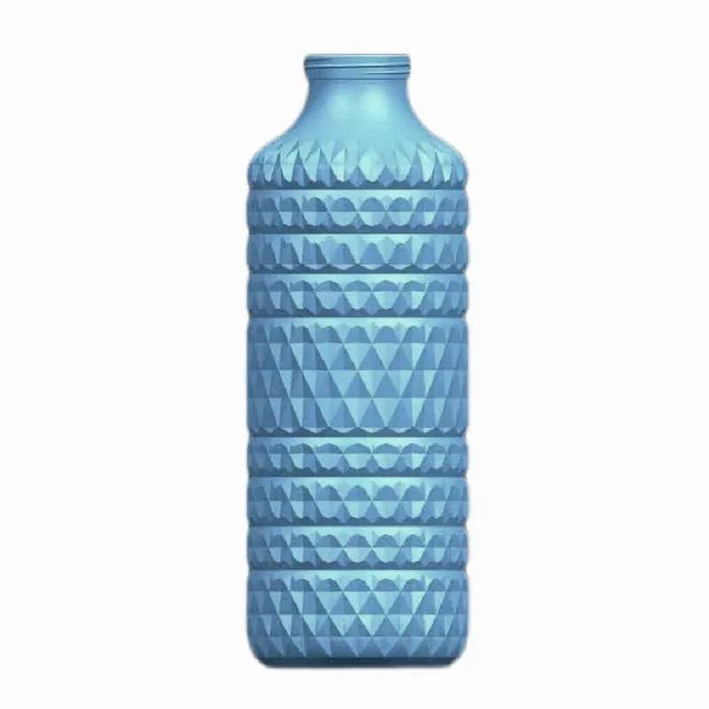 3D printed prototype for custom glass bottle shape and texture validation
