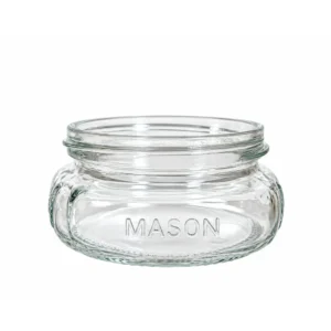8oz Wide Mouth Mason Glass Jar with Metal Lid